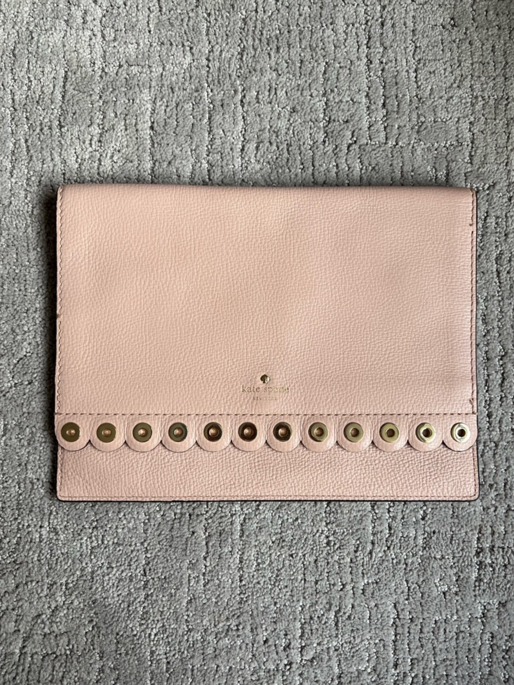 Kate Spade Pale Pink Scallop Clutch